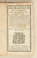 Photo 1 : Almanach historique de Marseille – 1770