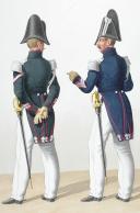 Photo 2 : 1830. Garde Royale. Dragons, Maréchal des Logis-Fourrier, Maréchal des Logis-Trompette..