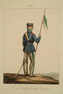 Photo 2 : FINART, CAVALIER DE LA LANDWEHR PRUSSIENNE, Premier Empire : Gravure originale.