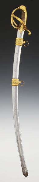 Photo 2 : LIGHT CAVALRY OFFICER'S SABER, Restoration period. 32694