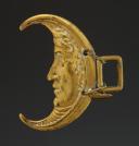 Photo 2 : CROISSANT DE SOUS-GORGE D'OFFICIER DE CAVALERIE, Consulat - Premier Empire. 33667