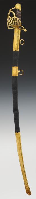 Photo 2 : DRAGOON OFFICER'S SWORD, known as "battle guard", First Empire. 33693