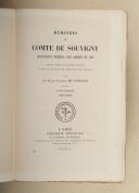 Photo 3 : CONTENSON. (Baron Ludovic). Mémoires du Comte de Souvigny, lieutenant général des armées du Roi.