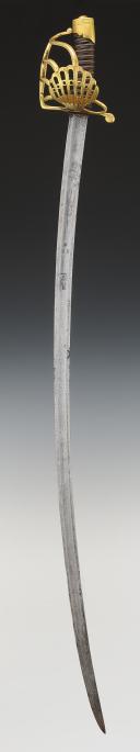 Photo 3 : DRAGOON OFFICER'S SWORD, known as "battle guard", First Empire. 33693