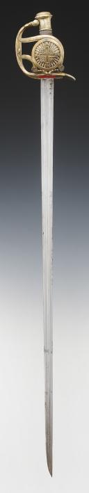 Photo 4 : MUSKETEER SWORD FROM THE KING'S MILITARY HOUSE, 2nd COMPANY, Black Musketeers, model 1814, Restoration. 30050