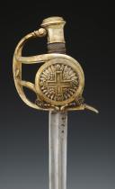 Photo 6 : MUSKETEER SWORD FROM THE KING'S MILITARY HOUSE, 2nd COMPANY, Black Musketeers, model 1814, Restoration. 30050