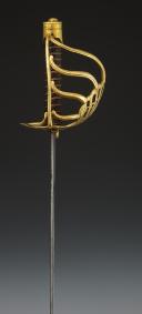 Photo 6 : DRAGOON OFFICER'S SWORD, known as "battle guard", First Empire. 33693