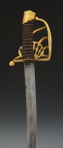 Photo 7 : DRAGOON OFFICER'S SWORD, known as "battle guard", First Empire. 33693