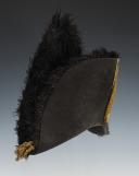 Photo 8 : CHAPEAU BICORNE DE LIEUTENANT-GÉNÉRAL, petite tenue, attribué Comte d'OILLIAMSON, modèle 1814, Restauration. 29855