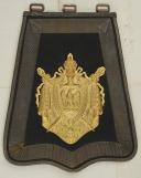Photo 1 : Sabretache of a superior officer of the Guides of the Imperial Guard, model 1854, Second Empire.