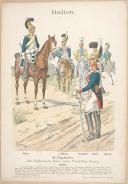 R. KNÔTEL -  " Italien - Ehrengarden. Das Italienische Heer untel Vicekönig Eugen 1812 " - Gravure - n° 11