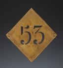 SHAKO PLATE OF THE 35TH LINE INFANTRY REGIMENT, model 1804, First Empire.
