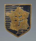 INSIGNIA OF THE 2nd ARMORED DIVISION OF "LOCAL PRODUCTION", Second World War. 30327-1R