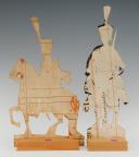 Photo 2 : 2ème RÉGIMENT DE HUSSARDS PREMIER EMPIRE : SOLDATS DE STRASBOURG FIGURINE DE CARTE EN CARTON gouaché par la famille WURTZ, deuxième tiers du XIXème siècle, vers 1815-1848. 31156-25