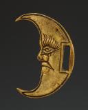 Photo 2 : CROISSANT DE SOUS-GORGE D'OFFICIER DE CAVALERIE, Ancienne Monarchie. 33663