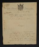 Photo 3 : Garde Impériale. Lot de deux lettres datées 1809 : l'une à entête des GRENADIERS À PIED, la seconde des CHASSEURS À CHEVAL. 18907-24