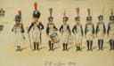 Photo 5 : PAIRE DE DESSINS AQUARELLÉS : 3ème RÉGIMENT D'INFANTERIE 1812 - DIVISION OUDINOT 1805, XXème SIÈCLE