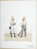 1820. Légions Départentales. Caporal de Fusiliers, Fusilier (52e Légion - de la Meurthe).
