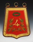 REPRODUCTION OF A SABRETACHE OF THE 4TH HUSSARD REGIMENT, First Empire. 28493