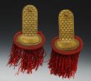 PAIR OF FIREFIGHTERS' EPAULETS OF THE CITY OF PARIS, July Monarchy - Second Empire. 25356