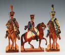 3ème RÉGIMENT DE HUSSARDS PREMIER EMPIRE : SOLDATS DE STRASBOURG FIGURINE DE CARTE EN CARTON gouaché par la famille WURTZ, deuxième tiers du XIXème siècle, vers 1815-1848. 31156-26