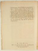 Photo 2 : INSTRUCTION sur la façon & traitement d'un Justaucorps de Soldat. 9 janvier 1747. 2 pages