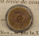 Photo 2 : UNIFORM BUTTON OF THE GENDARMERIE OR THE IMPERIAL GUARD ARTILLERY TRAIN, model 1804, First Empire. 26567