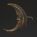 Photo 2 : CROISSANT DE SOUS-GORGE D'OFFICIER DE CAVALERIE, Consulat - Premier Empire. 33656