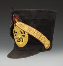 Photo 3 : Officer's subaltern grenadier shako of the 120th Line Infantry Regiment, model 1812, First Empire. 32607-1