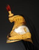 Photo 4 : HELMET AND BREATHER OF AN OFFICER OF CUIRASSIERS, model 1872 modified 1874, Third Republic. 26373/26374