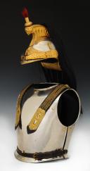 Photo 6 : HELMET AND BREATHER OF AN OFFICER OF CUIRASSIERS, model 1872 modified 1874, Third Republic. 26373/26374
