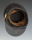 Photo 8 : Officer's subaltern grenadier shako of the 120th Line Infantry Regiment, model 1812, First Empire. 32607-1