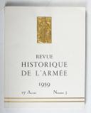 Revue Historique de l'armée 1959