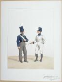 1820. Légions Départentales. Musiciens (77e Légion - de la Somme et 10e Légion - de l'Aude).
