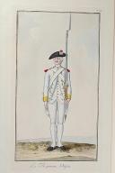Photo 1 : Nicolas Hoffmann, Régiment d'Infanterie (Anjou), au règlement de 1786.