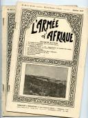 L'ARMÉE D'AFRIQUE - N°31 ET 32 (4e ANNÉE) - JANVIER ET FÉVRIER 1927.