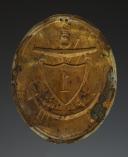 Photo 2 : PLAQUE DE SHAKO DU 1er BATAILLON DE FLOTILLE 1805 OU DU 1er RÉGIMENT DE FLOTILLE 1806, Premier Empire. 34244