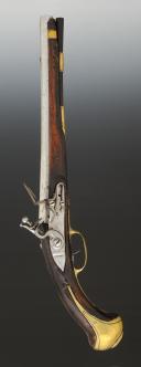 Photo 2 : PISTOLET D'ARÇON, Maison du Roi- Manufacture de Saint-Etienne, vers 1745-1750. Ancienne Monarchie, règne de Louis XV. 34616
