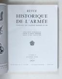 Photo 3 : REVUE HISTORIQUE DE L'ARMÉE 1959