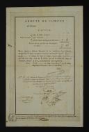 Photo 4 : Line Infantry. INVALIDE LEAVE GRANTED TO PIERRE-AUGUSTE LOUVET, drummer in the 13th Half-Brigade, 20 Germinal year 10 (April 10, 1802). 18908-24