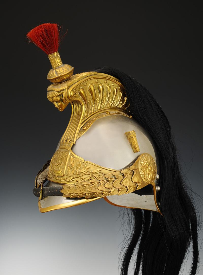 HELMET OF AN OFFICER OF THE REPUBLICAN GUARD ON HORSE, model 1876, Third  Republic. 26370