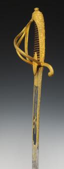Photo 13 : OFFICER'S SABER OF THE KING'S MILITARY HOUSEHOLD CHEVY-LIGHT OF THE KING, 1814 model, Restoration Period. 29987