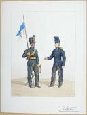 1820. Légions Départentales. Eclaireur-Lancier, Trompette (66e Légion - du Bas Rhin).
