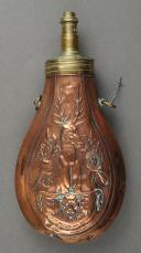 Photo 1 : French powder flask, 19th century.
