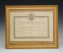CERTIFICAT DE SERVICE DE MONSIEUR D'HERBUIGHAN, garde du Corps du Roi à la Compagnie du Luxembourg, Restauration. 29857
