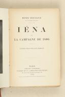 HOUSSAYE. Iéna et la campagne de 1806.