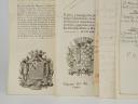 Photo 2 : Émigrés. SERVICE RECORD OF MR. PAUL DE MAIGNAS, Garrison of CEUTA in Africa, Regiment of Burgos Infantry in the service of His Catholic Majesty, December 22, 1797. 18913-13