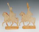 Photo 2 : 5ème RÉGIMENT DE HUSSARDS PREMIER EMPIRE : SOLDATS DE STRASBOURG FIGURINE DE CARTE EN CARTON gouaché par la famille WURTZ, deuxième tiers du XIXème siècle, vers 1815-1848. 31156-28