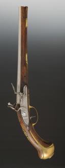 Photo 2 : PISTOLET D'ARÇON D'OFFICIER DE DRAGONS, Manufacture de Saint-Étienne. Ancienne Monarchie, règne de Louis XV, vers 1754. 34617