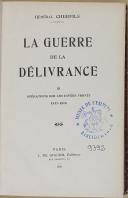 Photo 3 : CHERFILS - " La guerre de la délivrance " - 2 volumes - Paris - 1922